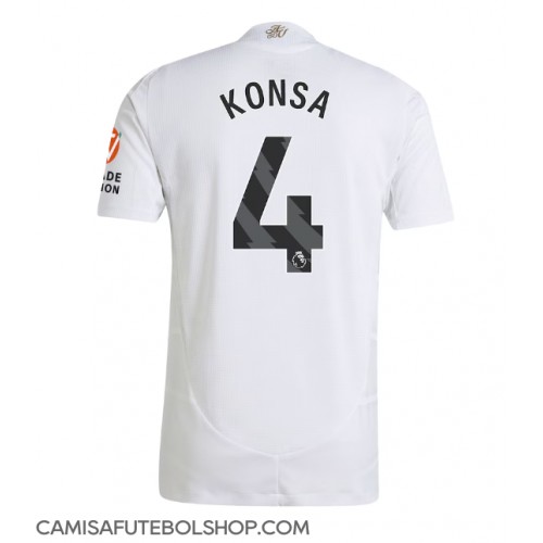 Camisa de time de futebol Aston Villa Ezri Konsa #4 Replicas 2º Equipamento 2024-25 Manga Curta